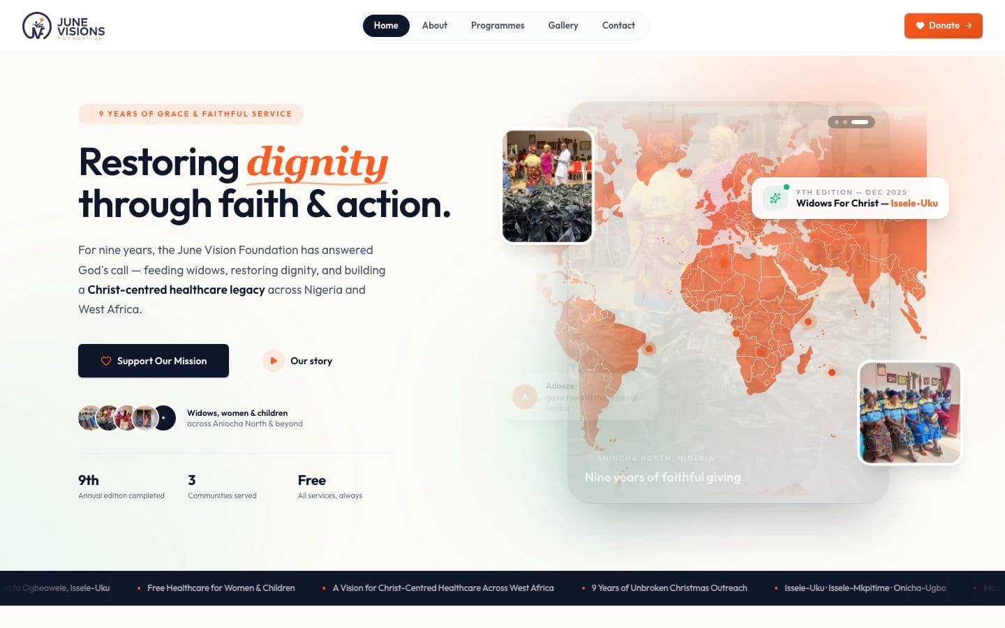 June Vision website