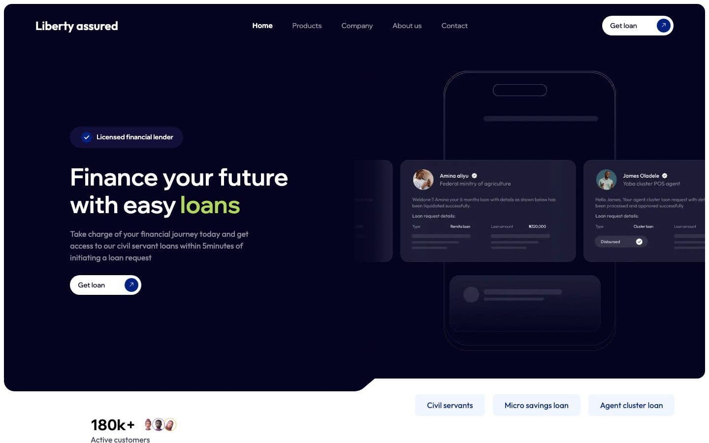 Liberty Assured website
